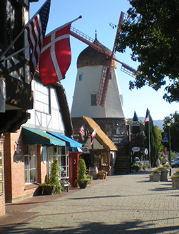 Main street along Solvang, CA