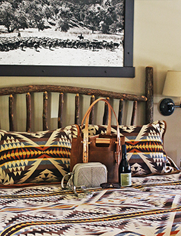 A guestroom at The Alisal