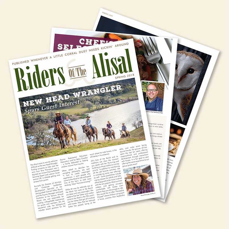 Read the Spring 2018 issue of RIDERS OF THE ALISAL Riders of the Alisal magazine - Spring 2018