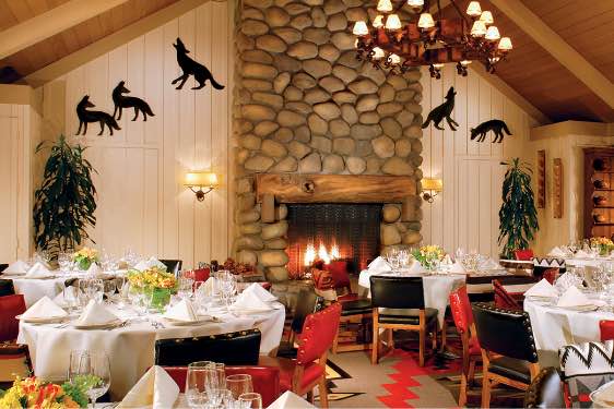 The Sycamore dining room at the Alisal Guest Ranch & Resort
